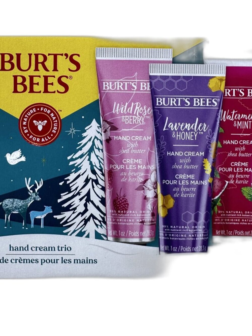 Burt's Bees Hand Cream Trio Gift Set 3 x 1 oz Shea Butter New Sealed